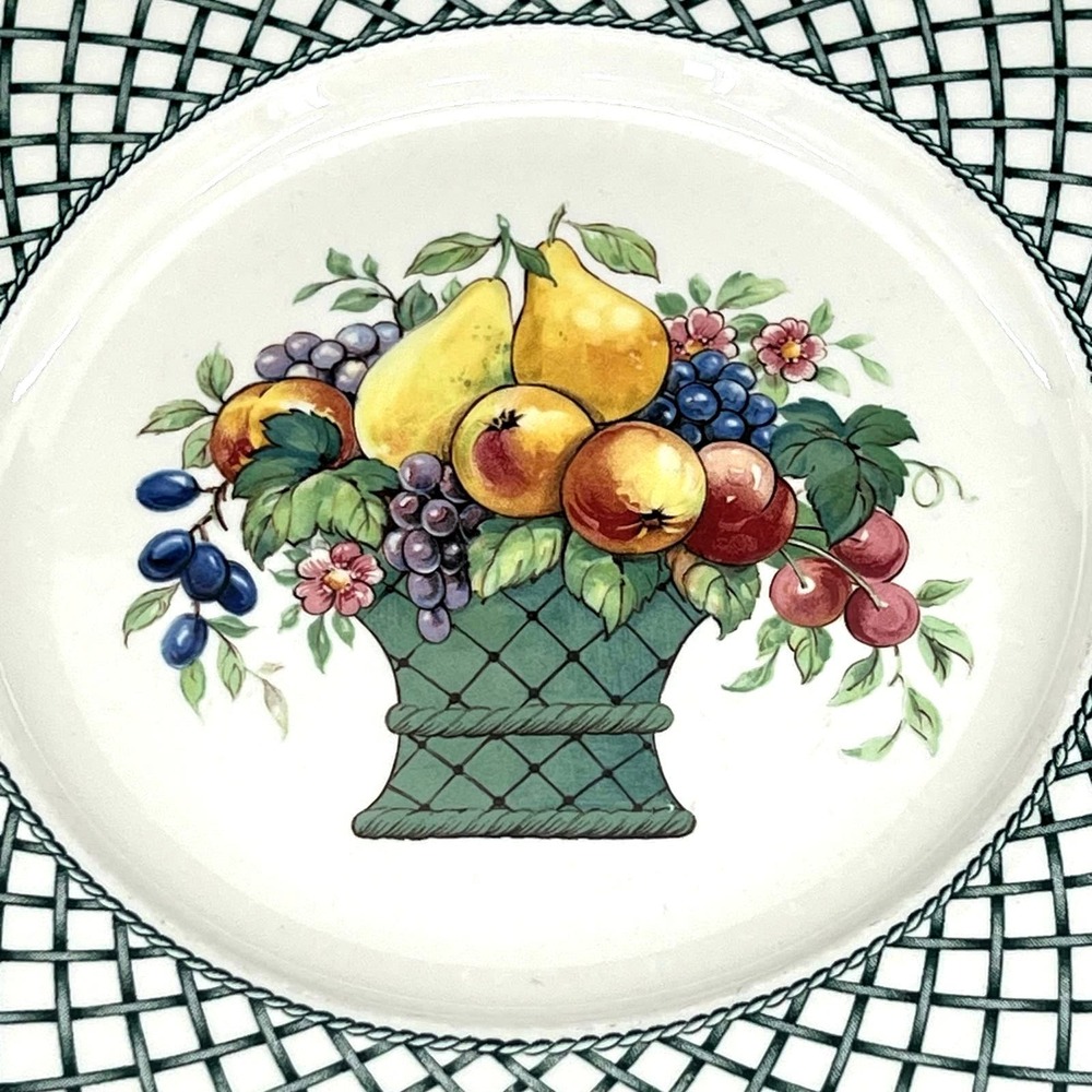 Villeroy & Boch Basket 10,5” dinner plates- set of 3 - Picture 3 of 6